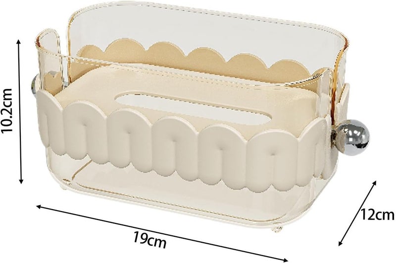 Swejos Tissue Box Holder, Desktop Tissue Holder, Tissue Box Cover, Vintage Tissue Box, Decorative Tissue Holder, Creative Tissue Box for Home Kitchen Bedroom Living Room Dining Room - Image 2