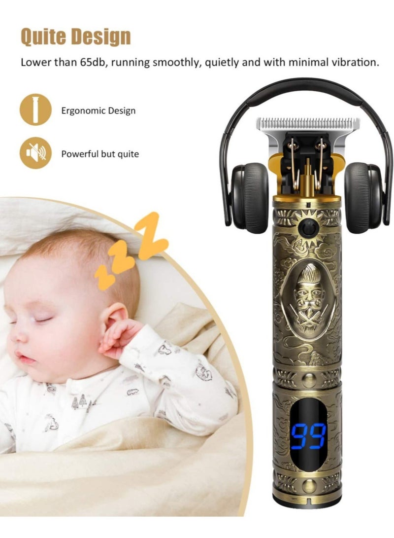 ماكينة قص الشعر T Blade للرجال، ماكينة قص الشعر Pro Li Outliner الكهربائية اللاسلكية، بدون فجوات، ماكينة حلاقة اللحية من Barbershop، ماكينة قص الشعر القابلة لإعادة الشحن - Image 5