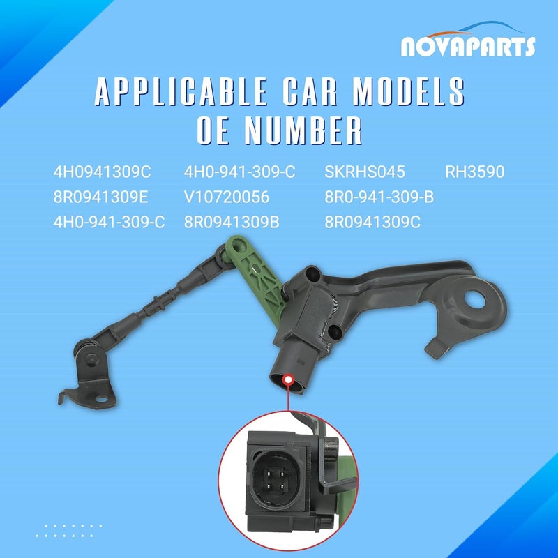 NOVAPARTS Rear Left Suspension Headlight Level Height Sensor - Image 4