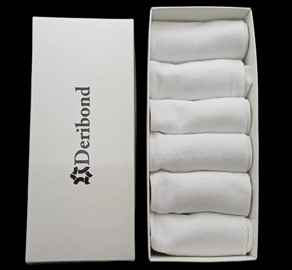 ديريبوند 6 Pieces Ankle Socks Women Cotton White