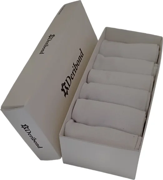 ديريبوند 6 Pieces Ankle Socks Women Cotton White