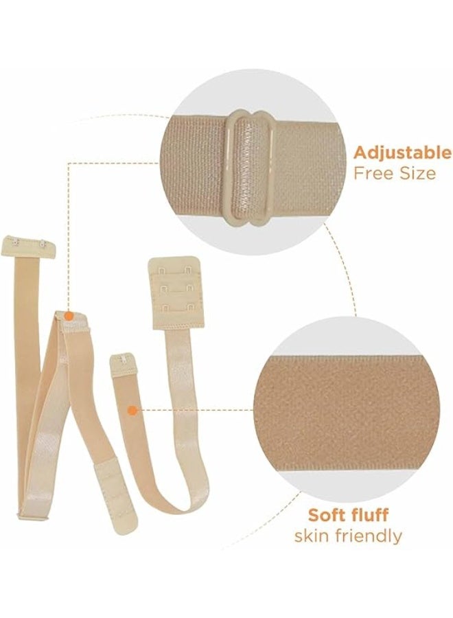 3 Pieces Adjustable Low Back Bra Extenders for Women – 2 Hook Bra Extension Strap Set – Backless Bra Extender for Dresses – Comfortable Fit Bra Band Expander in 3 Colors - Image 3
