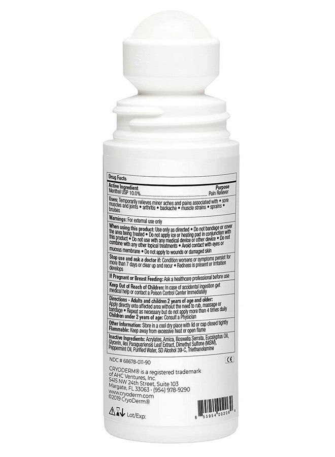 CryoDerm Cold Therapy 3 oz Roll On - Image 2