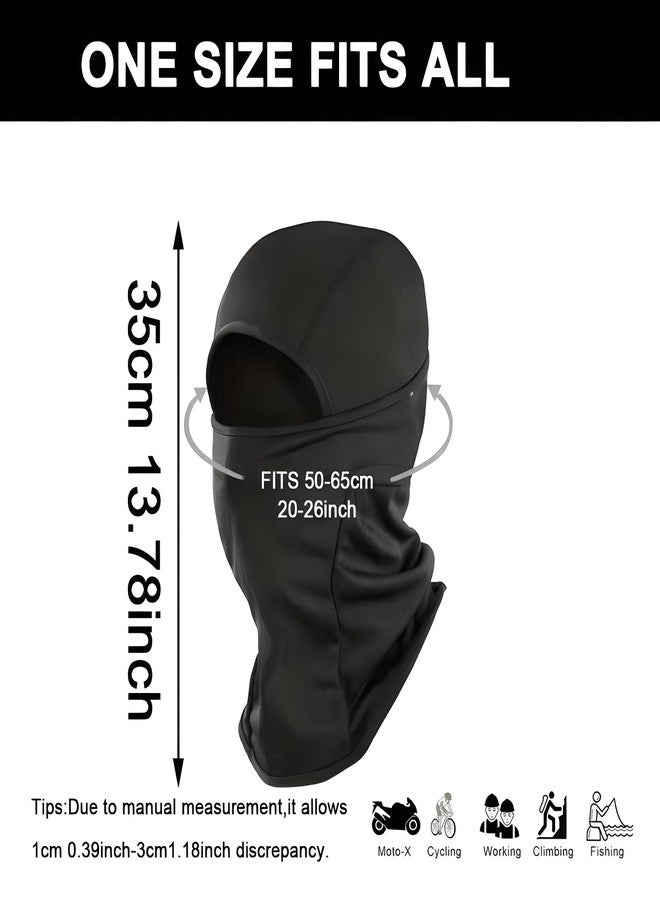 Cmonie 6 Packs Ski Mask Sun UV Protection Hood Breathable, Balaclava Face Mask for Men Women - Motorcycle Fish, 6pcs Black-1, One size - Image 2