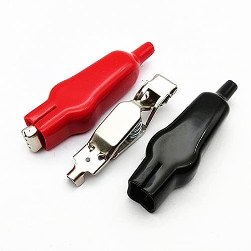 GDQLCNXB 20A Insulated Alligator Clips Electric Circuit Test Testing Crocodile Clamps (4 Red+4 Black)8 Pack - Image 4