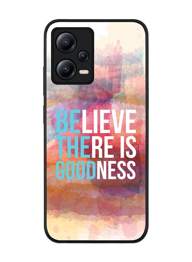Stylizedd Rugged Black edge case for Poco X5 / Redmi Note 12 5G Slim fit Soft Case Flexible Rubber Edges Anti Drop TPU Gel Thin Cover - Be The Good - Image 1