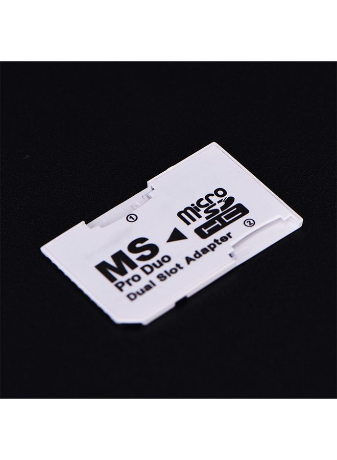 BURAQ CR-5400 Dual Slot Micro SDHC(TF) to MS PRO Duo Adapter, Total Supported Capacity: 64GB  - Image 3