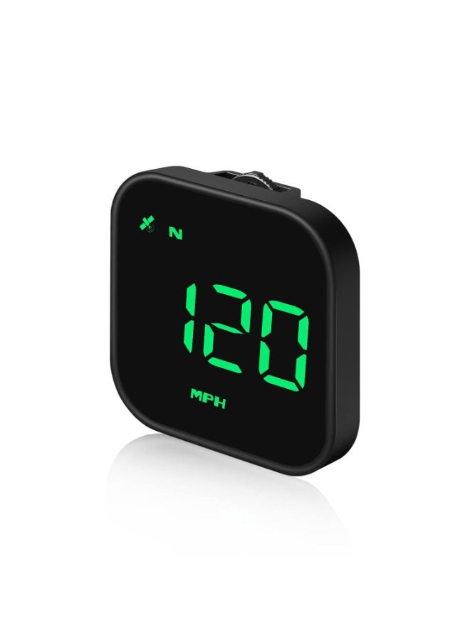 G4S مقياس سرعة GPS الرقمي ، شاشة رأس سيارة HUD الجديدة مع سرعة رقمية في MPH KPH ، عالمية للسيارات شاحنة السيارات الهجينة الكهربائية (G4S-Green) - Image 1