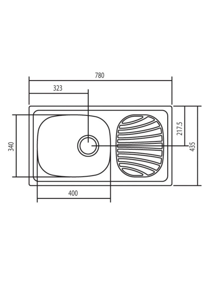 Since 1911, Made In Brazil - Alpha 40 R stainless steel inset sink 78x43 cm - pzsku/Z02928ED25AFB5482CD6EZ/45/_/1736243612/cc8f269c-7537-411d-9b5b-50753476caf4