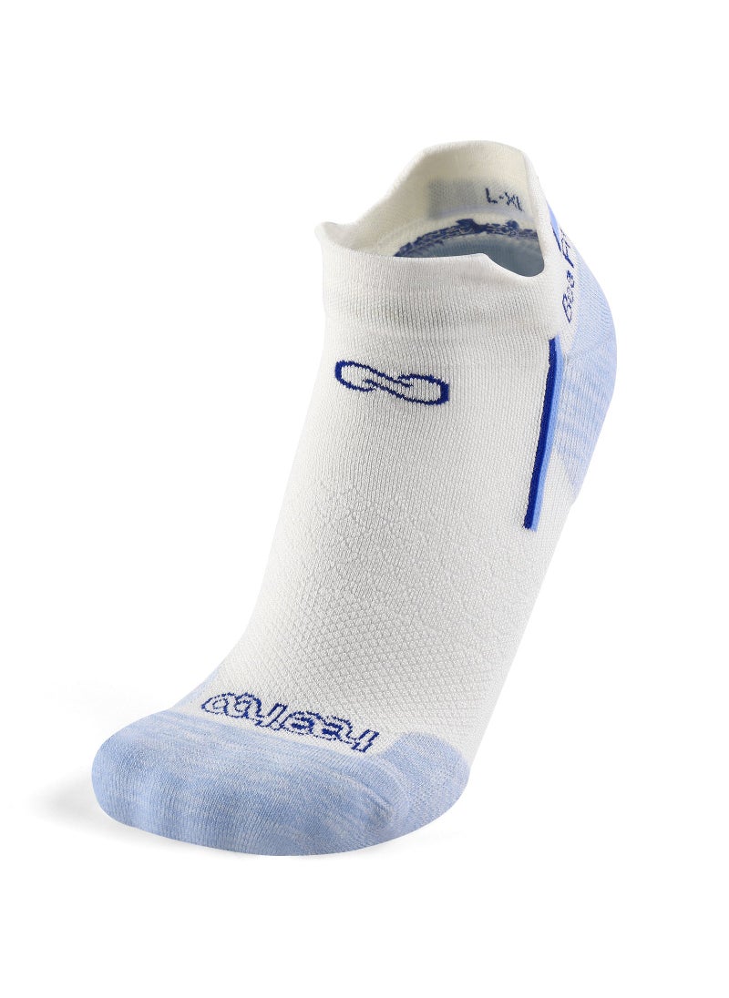 Unisex Bamboo Ankle Socks - White with Elegant Sky Blue Heel - Small/Medium (S/M) - pzsku/Z029292155D3A69CD4421Z/45/_/1740209253/962ea278-20f4-4441-8958-3a5f3ec15765