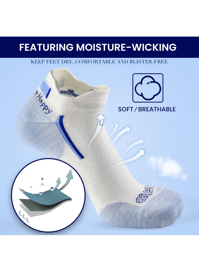 Unisex Bamboo Ankle Socks - White with Elegant Sky Blue Heel - Small/Medium (S/M) - pzsku/Z029292155D3A69CD4421Z/45/_/1740209260/8f5bafda-33fc-4f6c-8cb4-33004f51b012