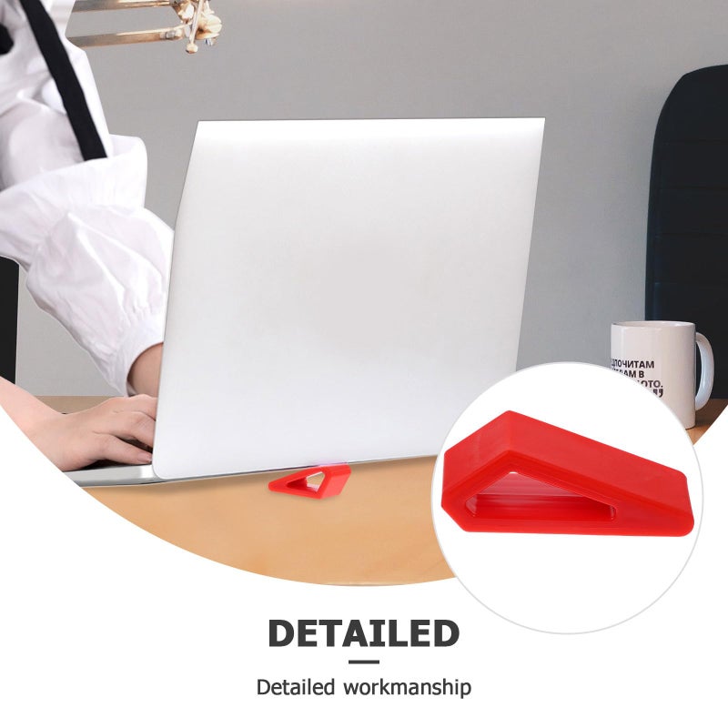 Adjustable Red Laptop Stand 2 Pack Upright Holder Cooling Riser for Home Office Desk - Image 5