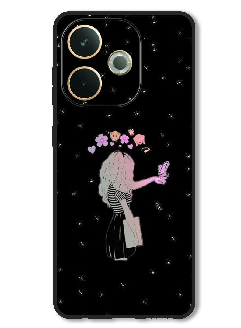 Theodor Case Compatible with Oppo A5 Pro Protection Shockproof Bumper Cover Girl Butter - Image 1