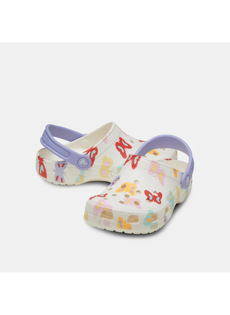 crocs Kids' Butterfly Graphic Classic Clog