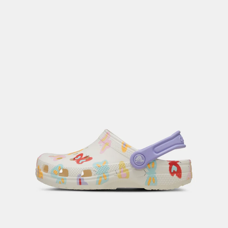 crocs Kids' Butterfly Graphic Classic Clog