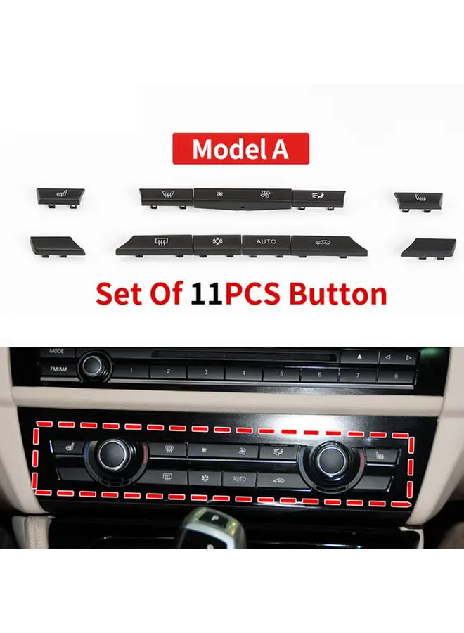 14Pcs AC Heater Button Key Caps Repair Kit For 5 6 7 Series 2010 2017 Durable ABS - Image 2