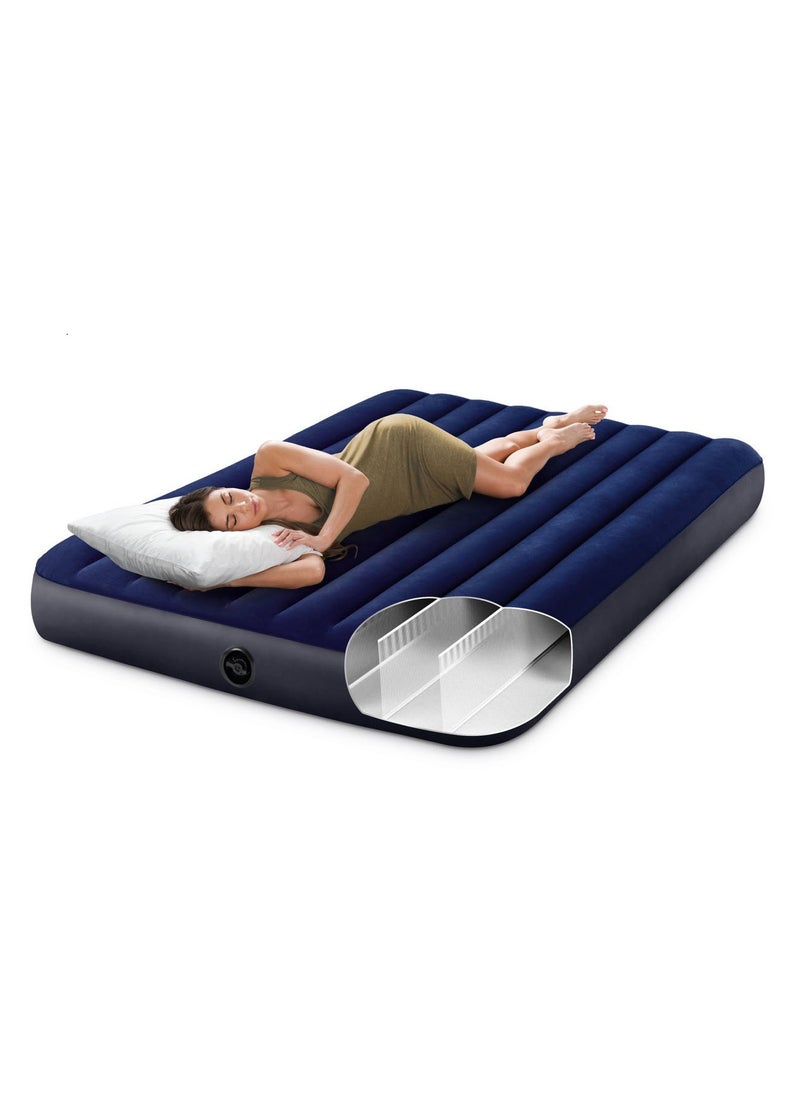 INTEX Queen Dura-Beam Classic Downy Airbed W/ Hand Pump 152X203X25cm  - Image 2