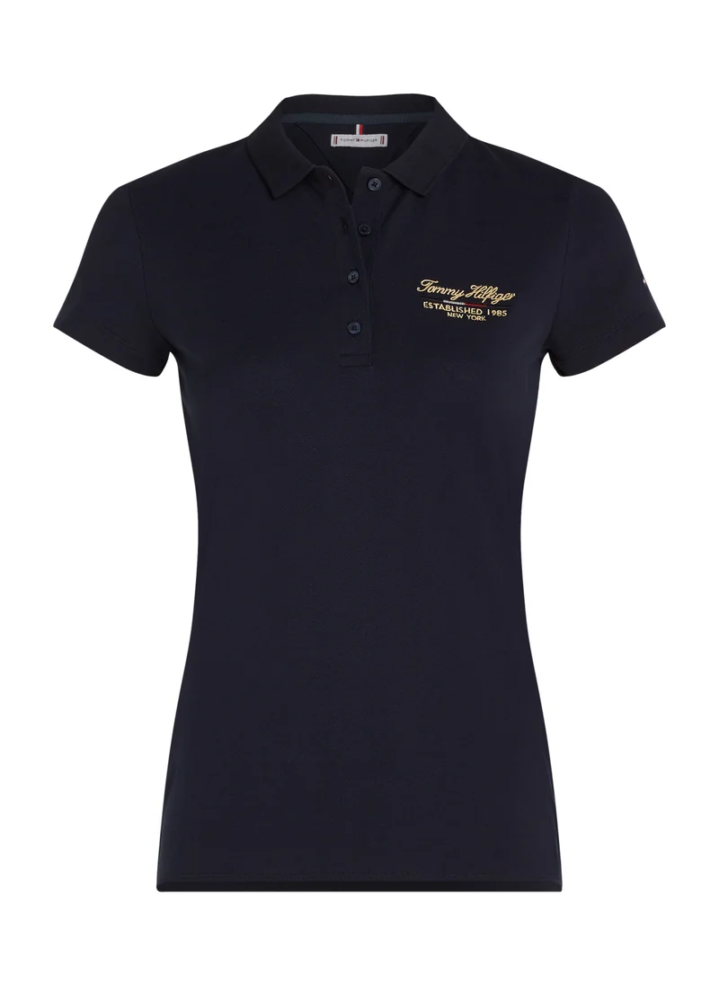 تومي هيلفيغر SLIM SCRIPT GRAPHIC POLO SS
