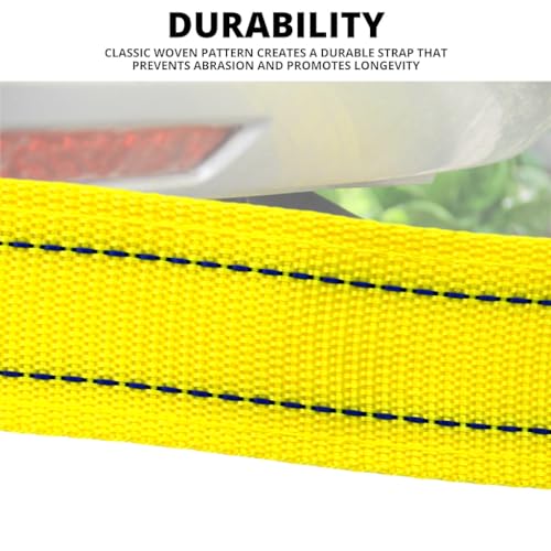 STHIRA® 13ft 5-Tons Car Towing Rope Heavy Duty with Quick Release Snap Towing Hook, Max 10, 000-Pound Capacity Towing Strap, Durable Polyester Towing Belt for Car, SUV, Truck, Trailer - Image 5