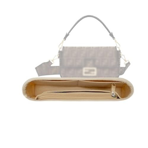 Lckaey Felt purse organizer for FENDI baguette bag insert for fendi Handbag baguette Organizers Y090KhakiS - Image 3