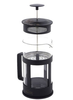 Any Morning French Press Coffee and Tea Maker, 800ml /27 oz/ 3 Cups, Borosilicate Glass Coffee Press, Stainless Steel Filter, Durable and Heat Resistant, Black - FY04  - Image 2