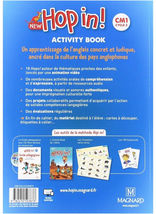 MAGNARD New Hop In! Anglais CM1 (2019) - Activity Book  - Image 2