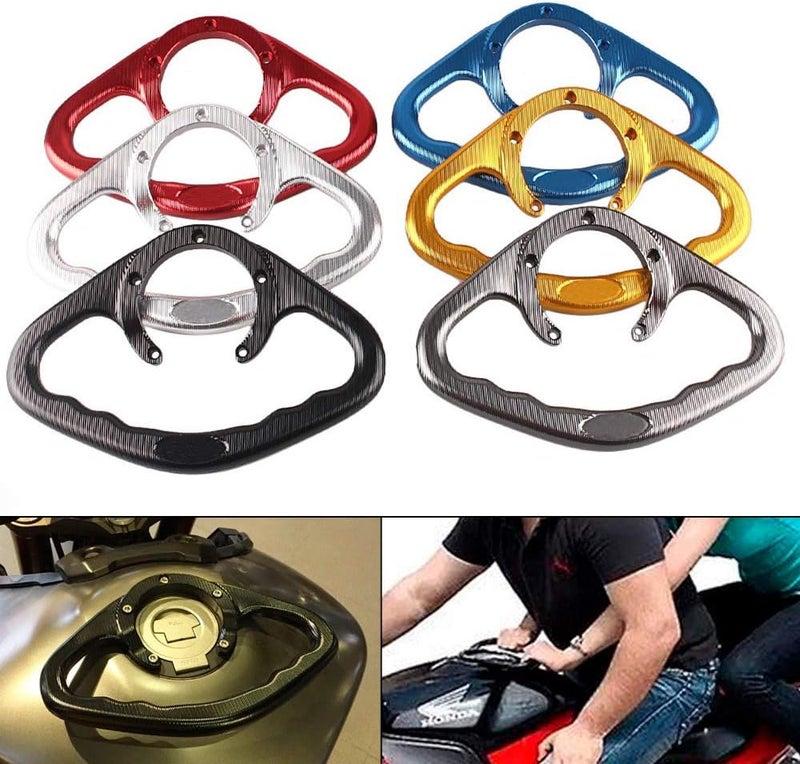 Luckmart Motorcycle Aluminium Rear Passenger Gas Tank Bar Handle Grip for Suzuki Models - Image 5