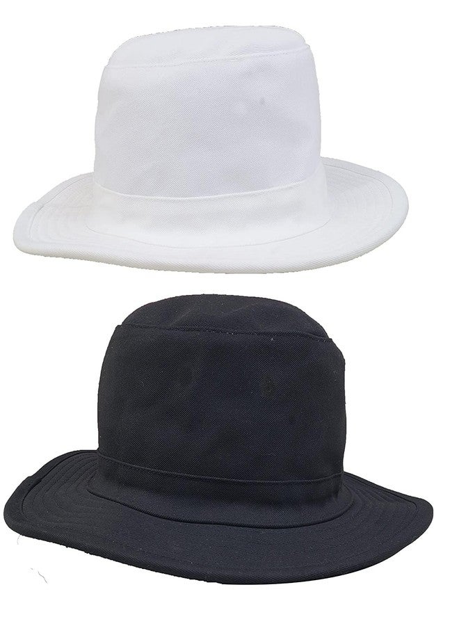 PrimeBox Cotton Classic Packable Beach Outdoor Bucket Sun Hat for Men Women Adult Teen Summer Sun Protection (Black White Combo) - Image 1