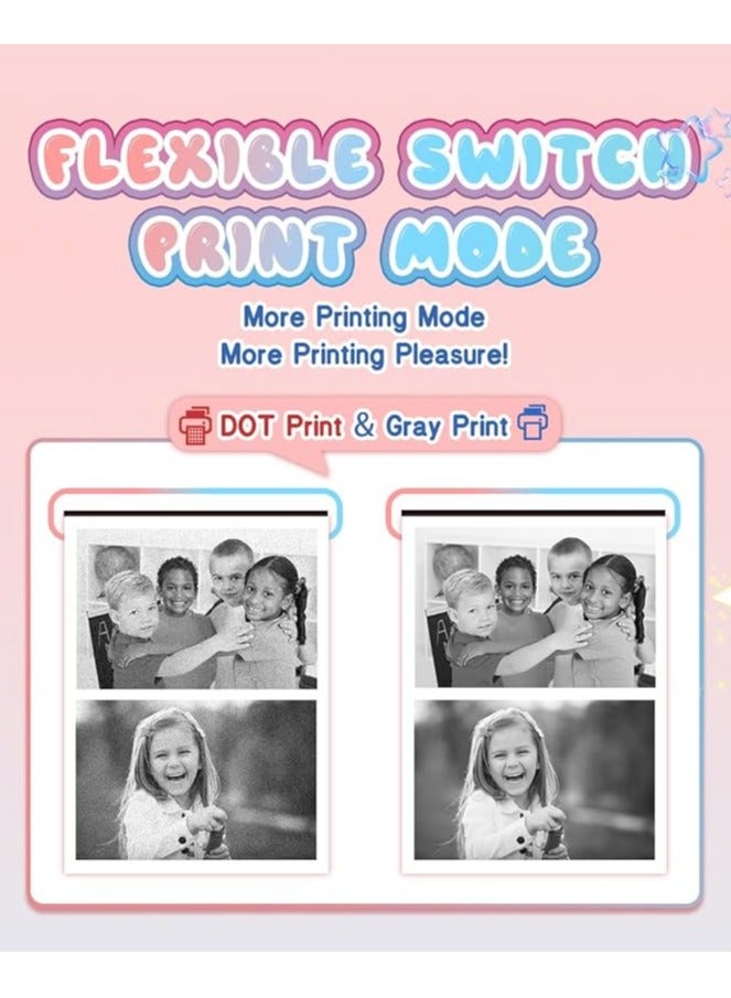 KAILEO REBEL Kids Instant Camera M8 Photo Camera for Children Print Camera 32GB Storage 48MP Cameras 1080p Video 3 Photo Rolls 5 Coloring Pens  - Image 2