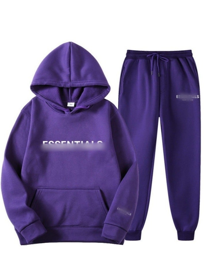 KUYING Men's Loose Sportswear And Sports Pants Two-Piece Set  - Image 1