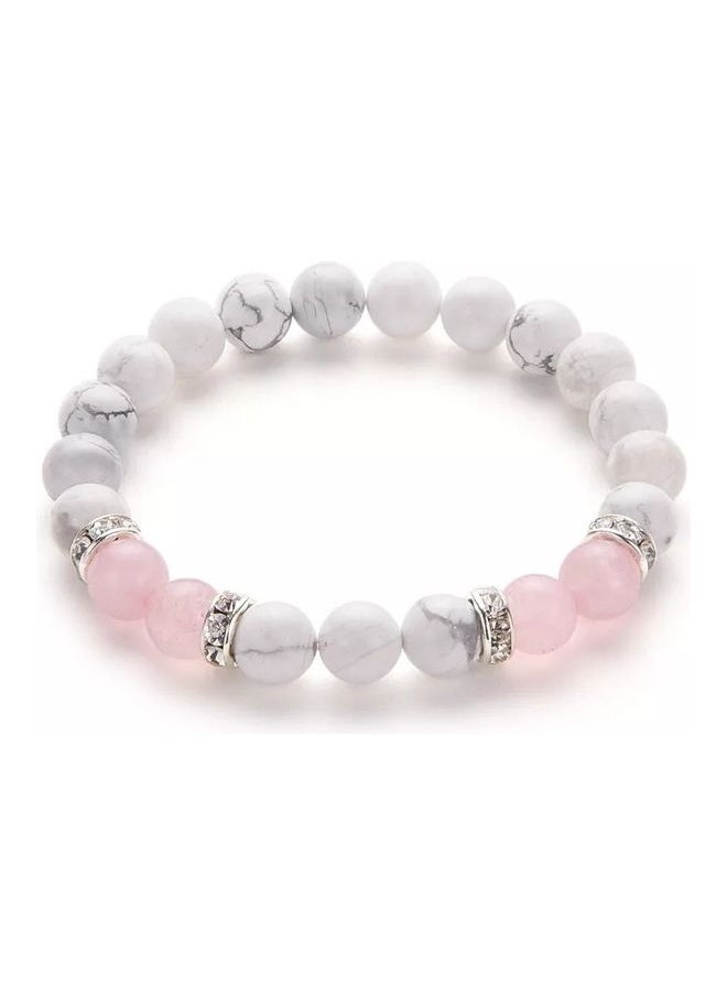 NIBEMINENT - Hawlite Rose Quartz Bracelet - Image 1