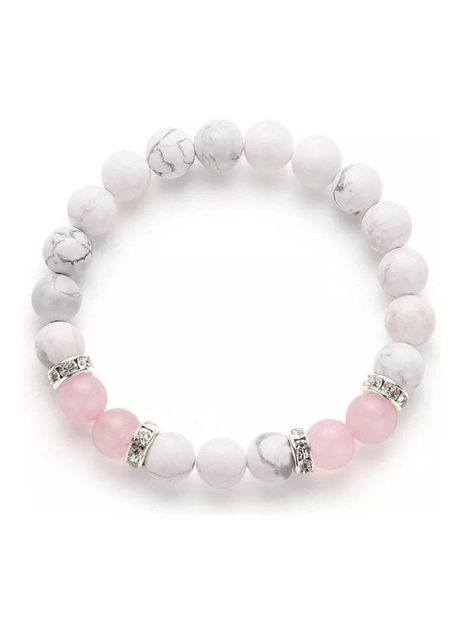 NIBEMINENT - Hawlite Rose Quartz Bracelet - Image 1