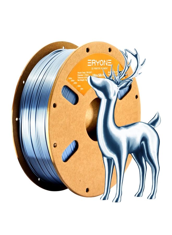 ERYONE High End Silk Silvery PLA Filament 1 75mm 200g for 3D Printer Supplies - Image 1