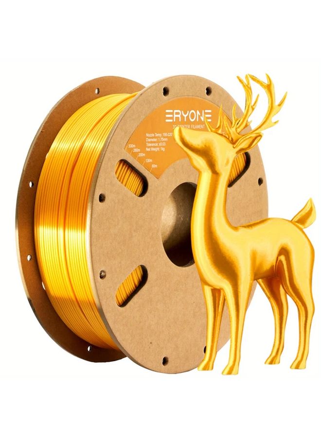 ERYONE High End Silk Silvery PLA Filament 1 75mm 200g for 3D Printer Supplies - Image 2
