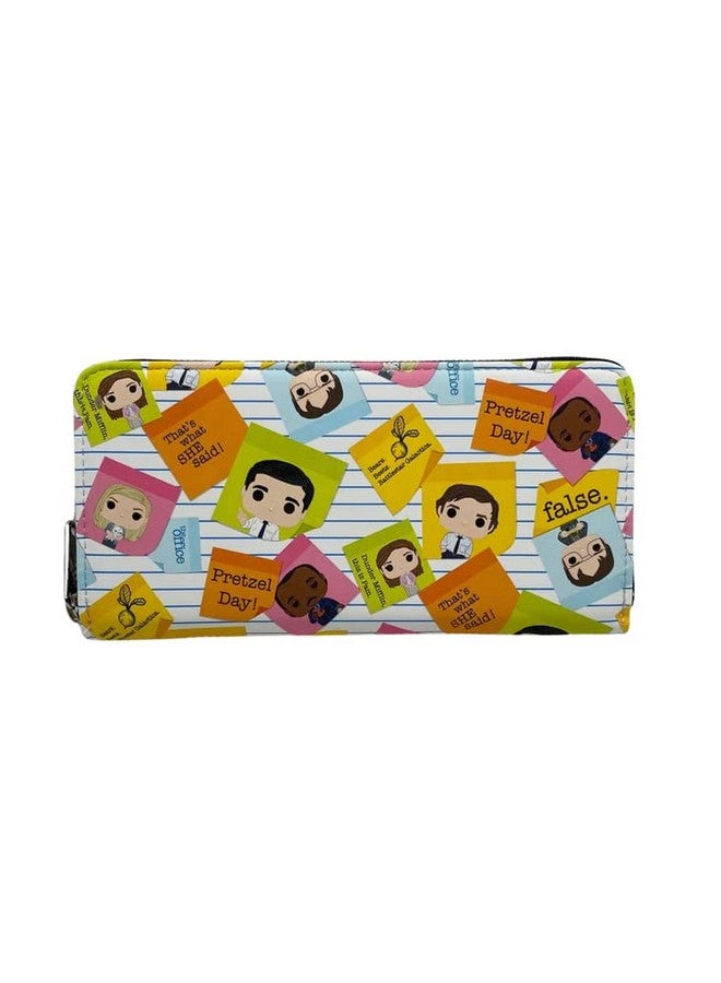 Loungefly Exclusive The Office Sticky Notes Zip Around Wallet - Image 1