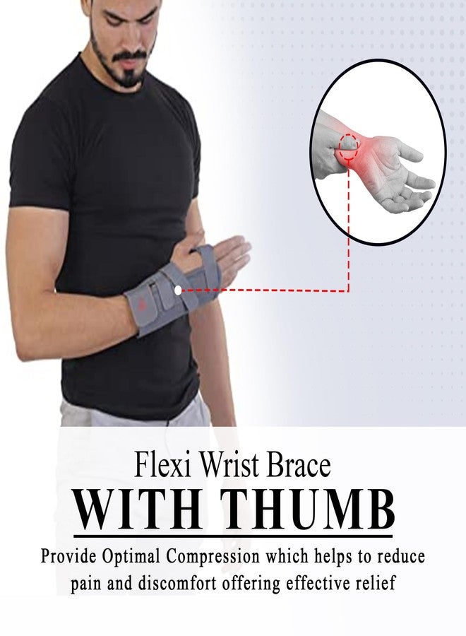 SpiffySky Elastic Wrist Splint, Immobilization For Wrist Pain, Wrist Brace – (Left Hand – Small Size) - Image 4
