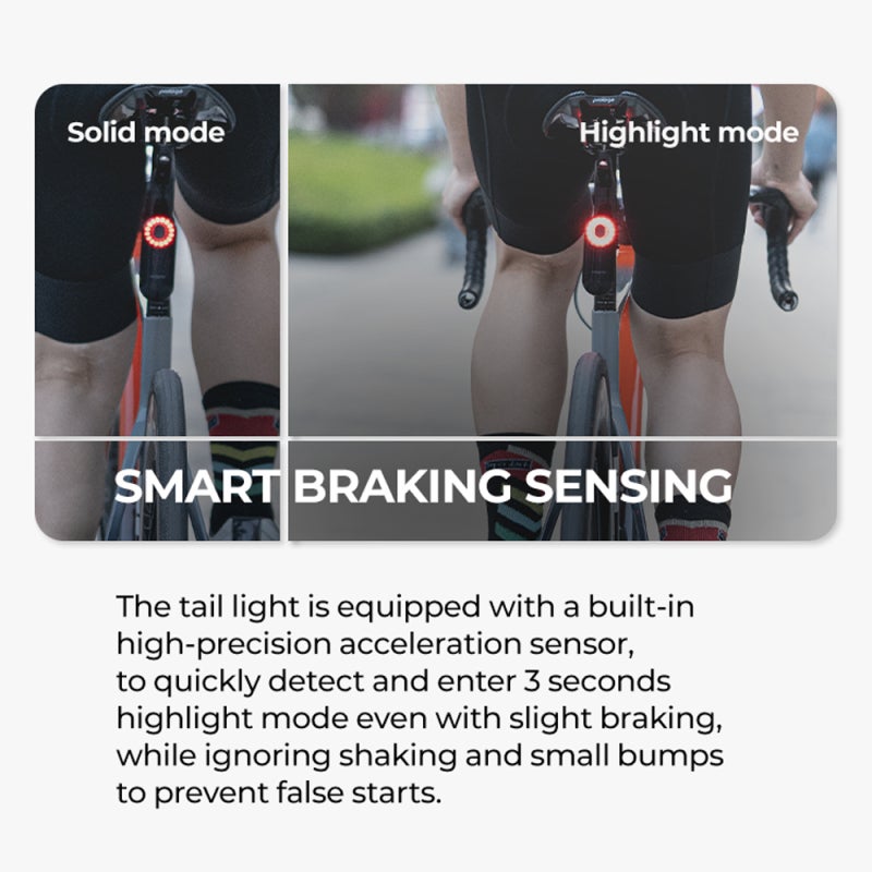 MAGENE Cycling Rear View Radar with Tail Light Smart Bike Rear Light Taillight Brake Sensor Light with 140M Detection Distance - Image 3