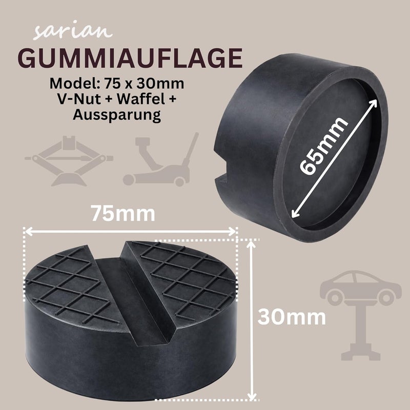 sarian 75 x 30 mm rubber pad for car lever, universal for cars, SUV Flexible purchase choices - Image 2