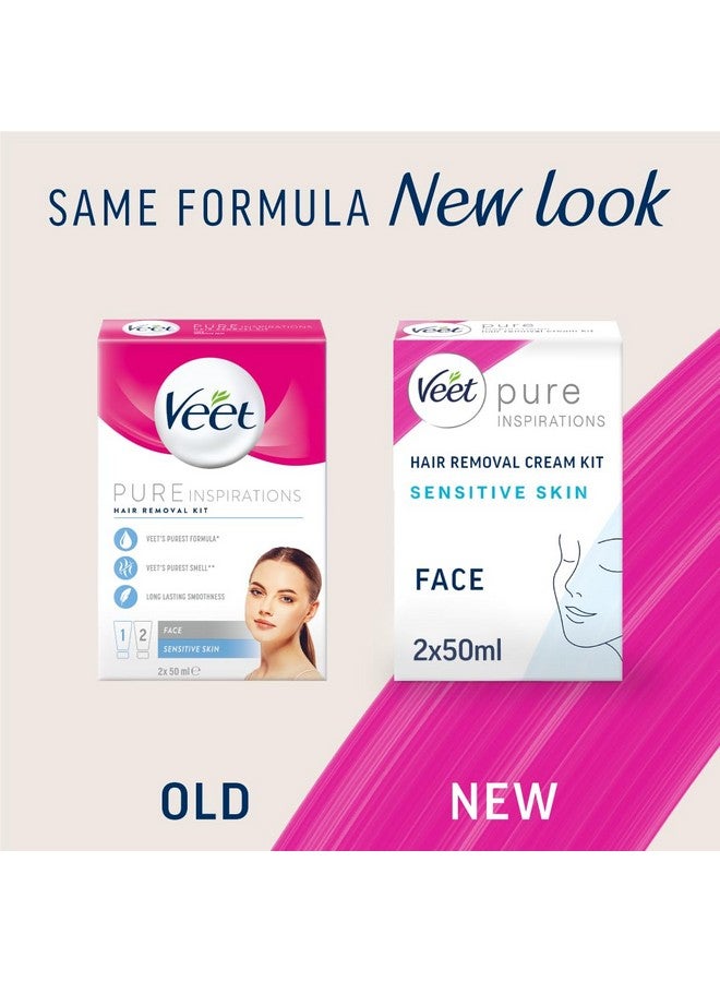Veet طقم كريم وجه حساس (2X50 مل) - Image 2