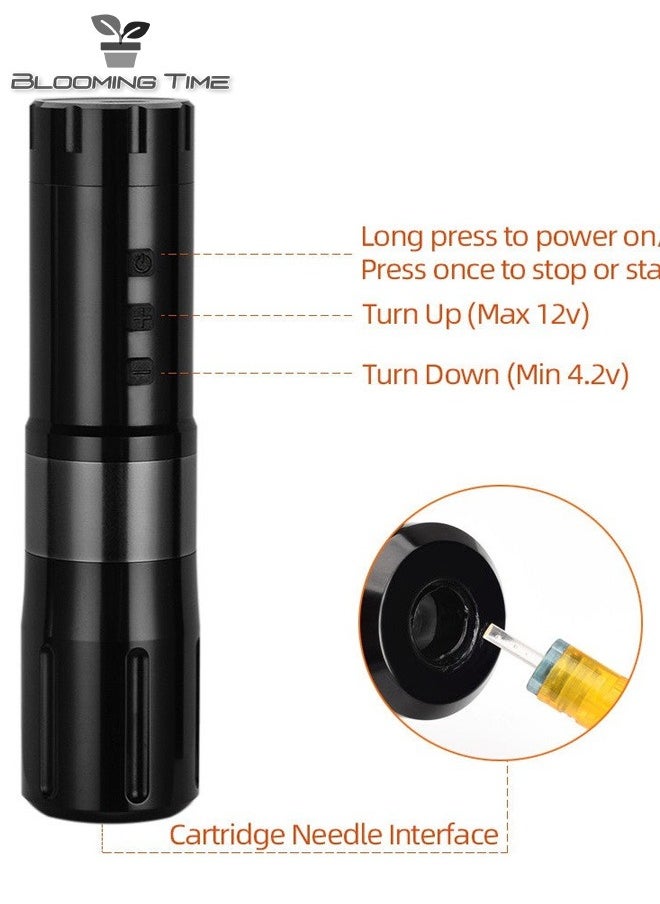 ATOMUS - Tattoo Pen Rotary Machine Black - Image 1