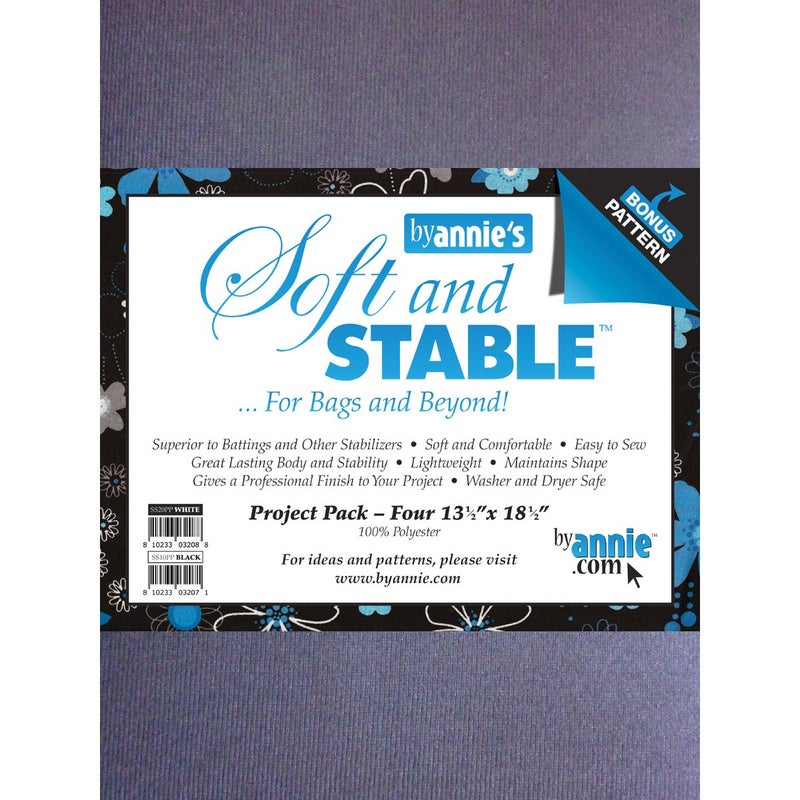 By Annie SS20PPW Soft and Stable Project Pack 1312 by 1812Inch White 4 Per Package