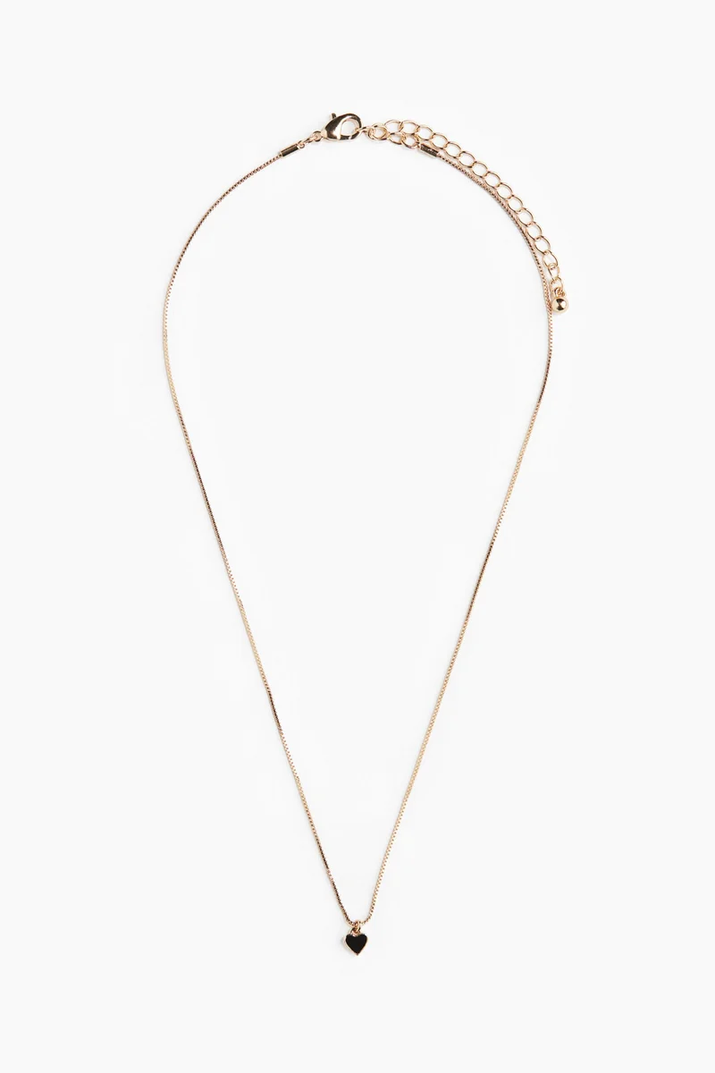 اتش اند ام Heart-pendant necklace