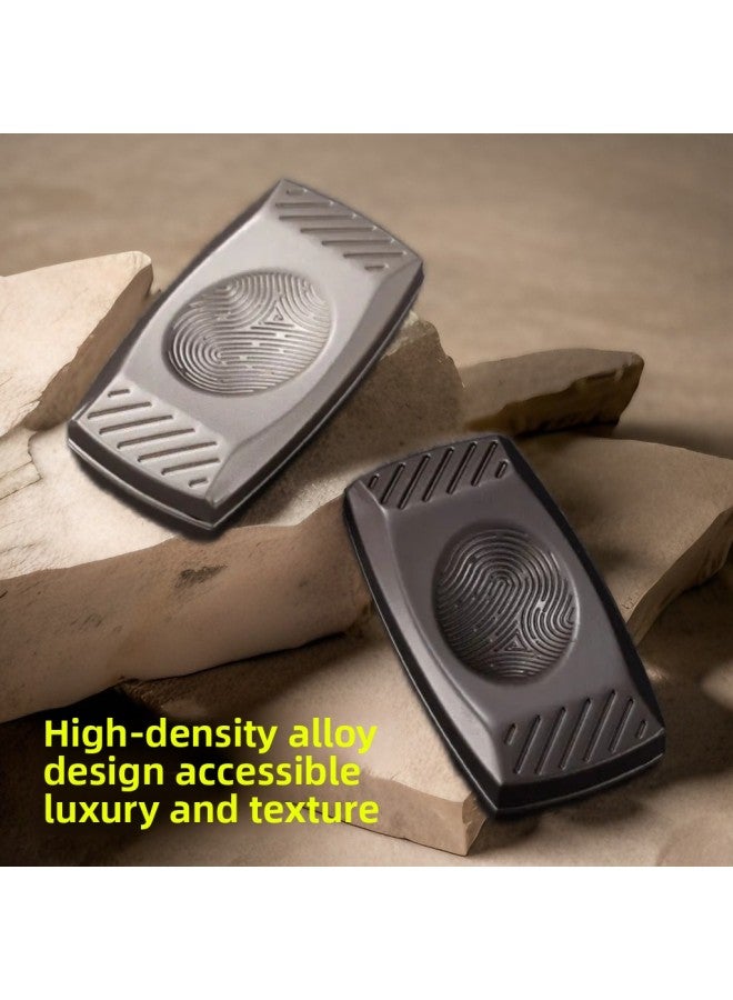 إسكدنيا 【لعبة تخفيف الضغط】 عملة معدنية مبتكرة لتخفيف الضغط، تقنية سوداء، لعبة EDC بأطراف الأصابع، قطعة أثرية لتخفيف الضغط، اللون: صندوق نيكل لؤلؤي - Image 3