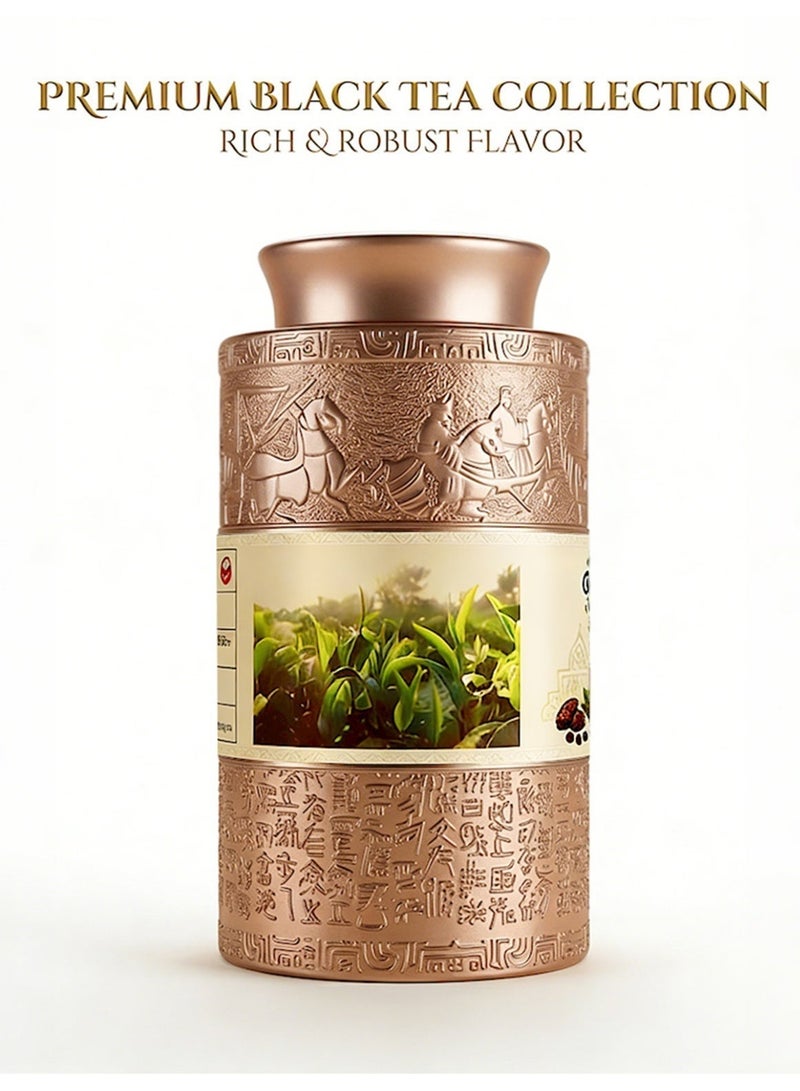 شاي أسود أوراق سائبة كلاسيكي فاخر في علبة معدنية 120 جرام - نكهة غنية وناعمة - Image 5