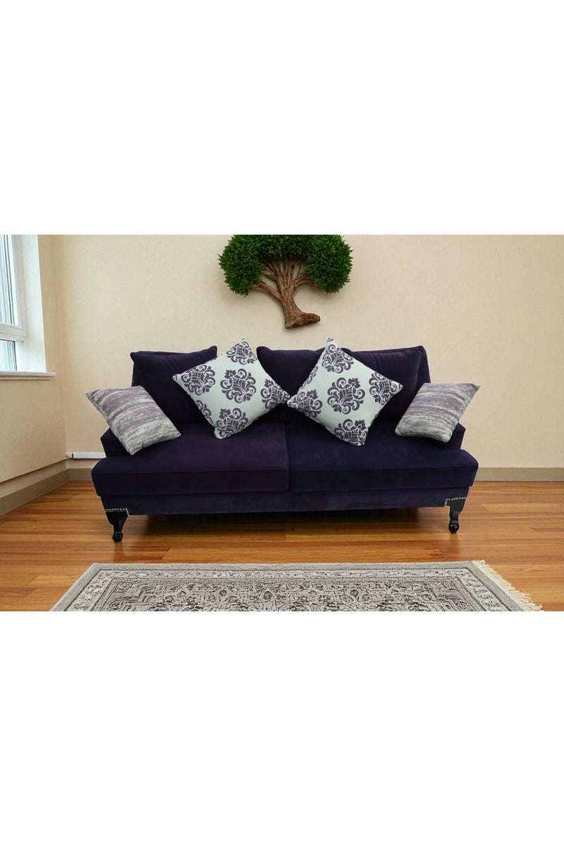 Generic Elegant Velvet Sofa, Classic Design with Decorative Nailhead Trim, Black Turned Legs, Living Room Couch - Image 1