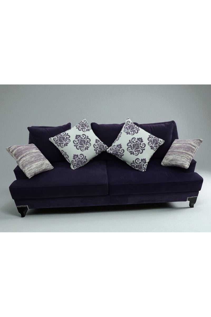 Generic Elegant Velvet Sofa, Classic Design with Decorative Nailhead Trim, Black Turned Legs, Living Room Couch - Image 3