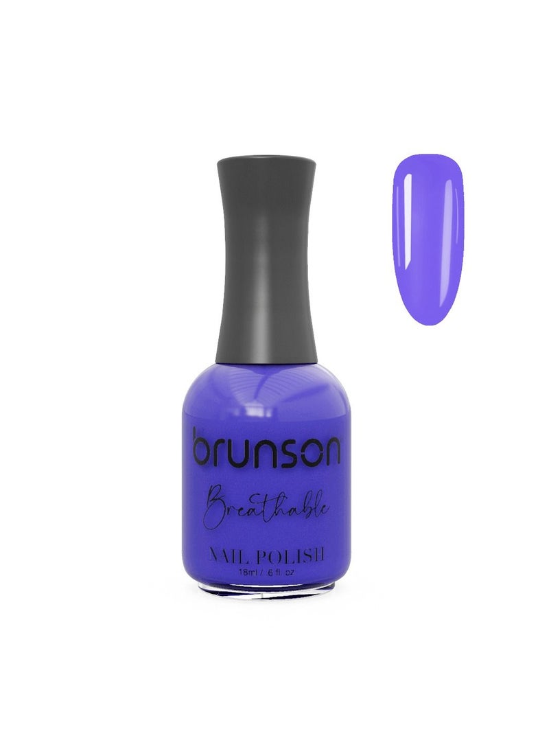 Brunson Breathable Nail Polish Halal Nail Lacquer Wudu friendly Quick Dry long lasting but easy peel off Glossy Shine Water Based Nail paint 18ml