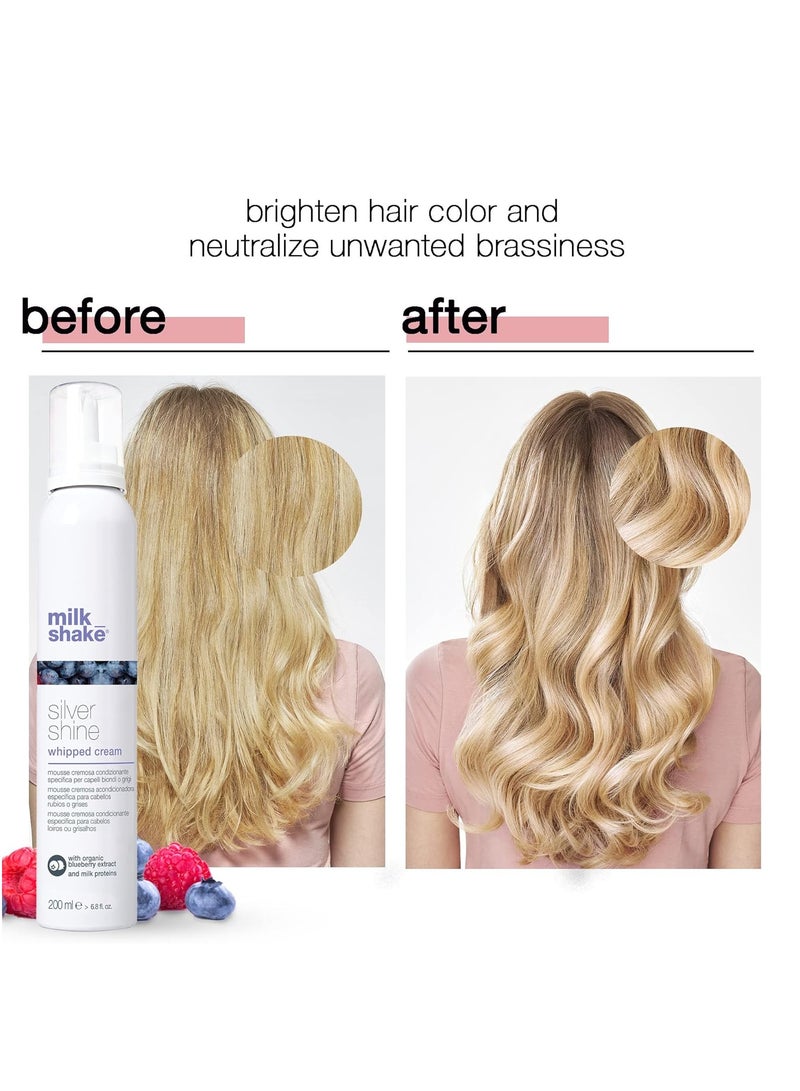 Milk Shake Silver Shine Conditioning Whipped Cream 6.8 fl oz 200 ml - Image 2