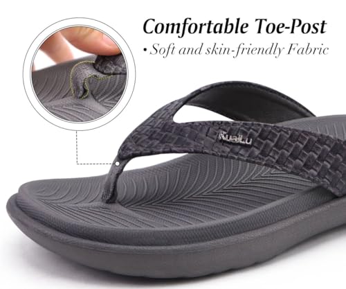KuaiLu Womens Flip Flops Ladies Yoga Mat Comfortable Walking Thong Sandals With Plantar Fasciitis Arch Support Slip On Indoor Outdoor For Summer - Image 5
