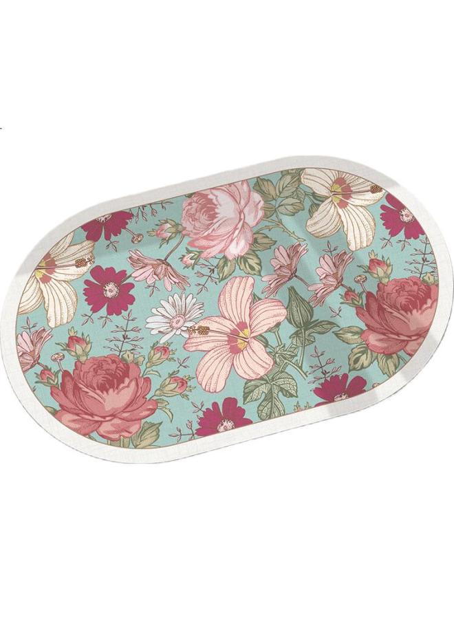 Dajiang Technology Flocked Bathroom Mat, Absorbent, Non-Slip, Quick-Drying, 50X80Cm, Luoruita Rose - Image 3
